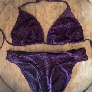(SOLD) Bikini 👙- Purple Crochet - XL/Medium